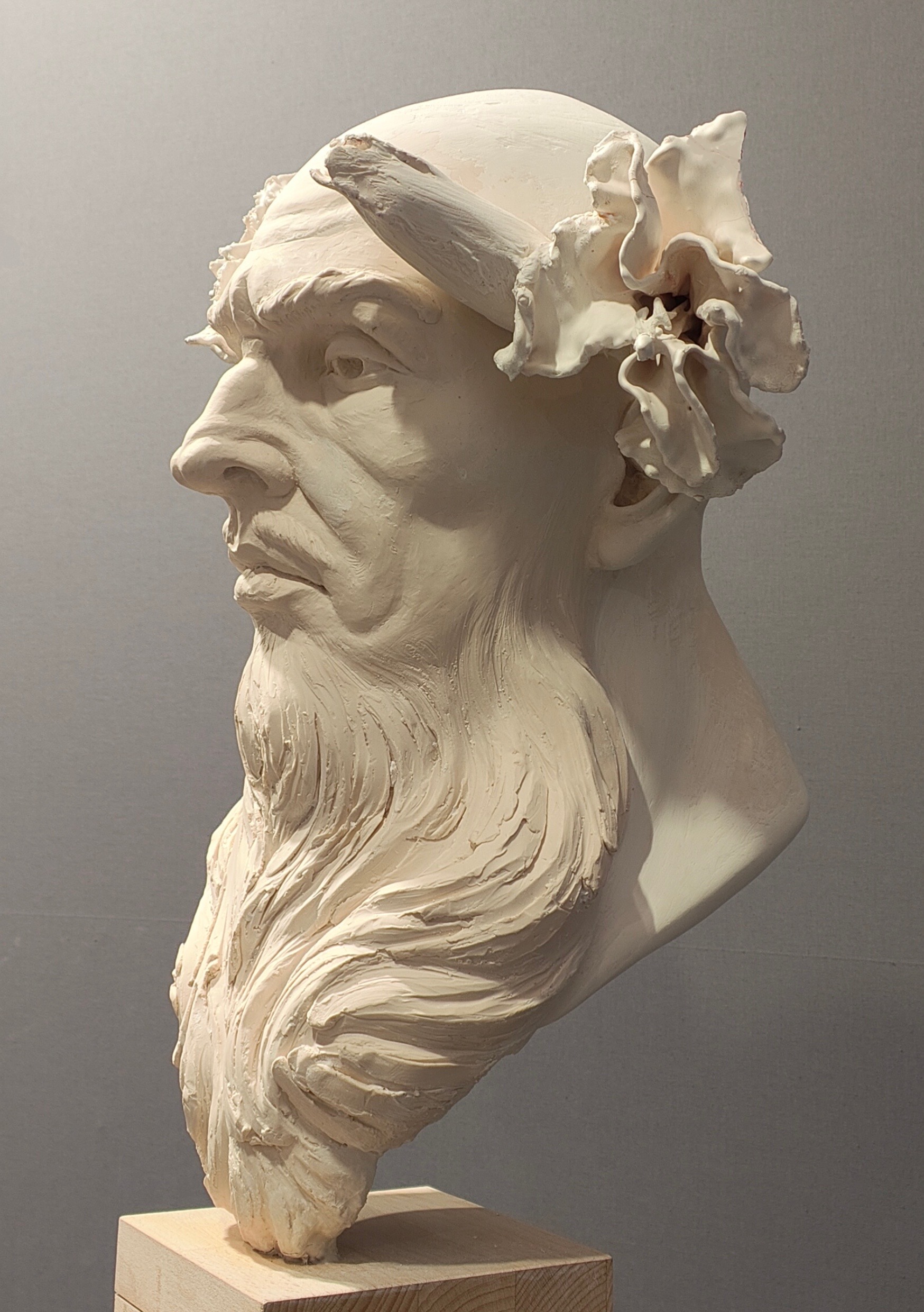 La Fleur de L'Âge Carole schoeni sculpture Résine
