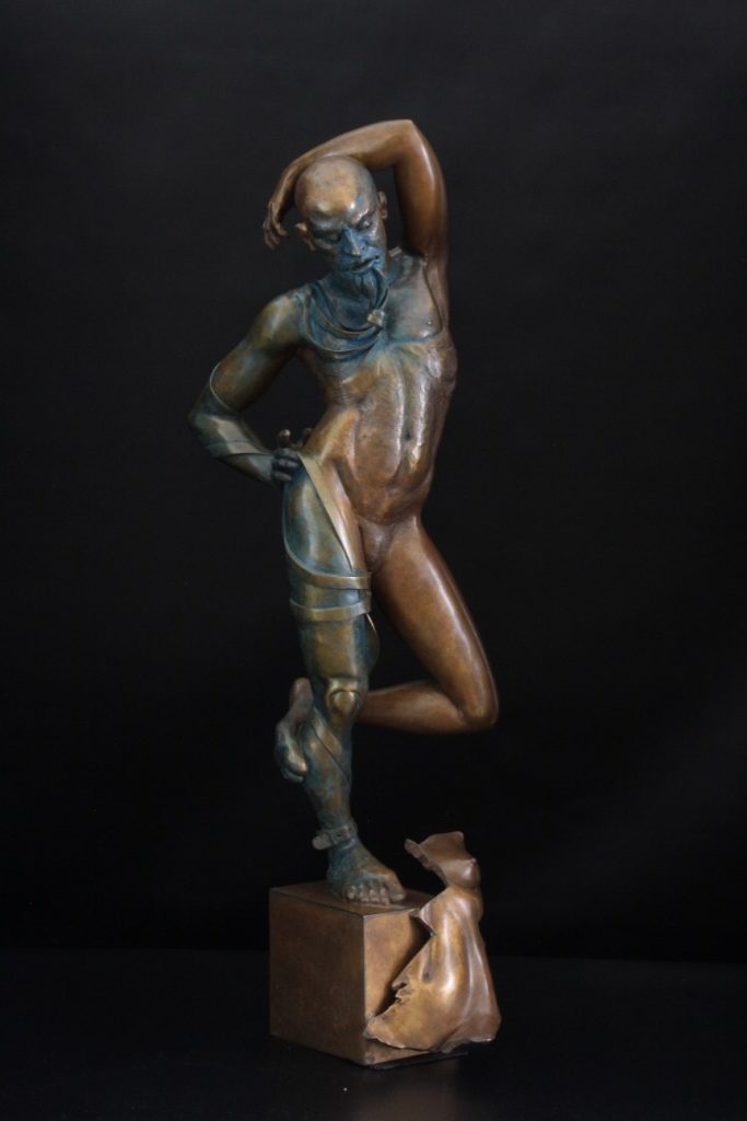 Barbe Bleu Sculpture Bronze Carole Schoeni