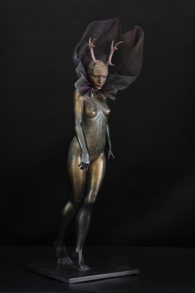 Cerfine Sculpture Bronze Carole Schoeni