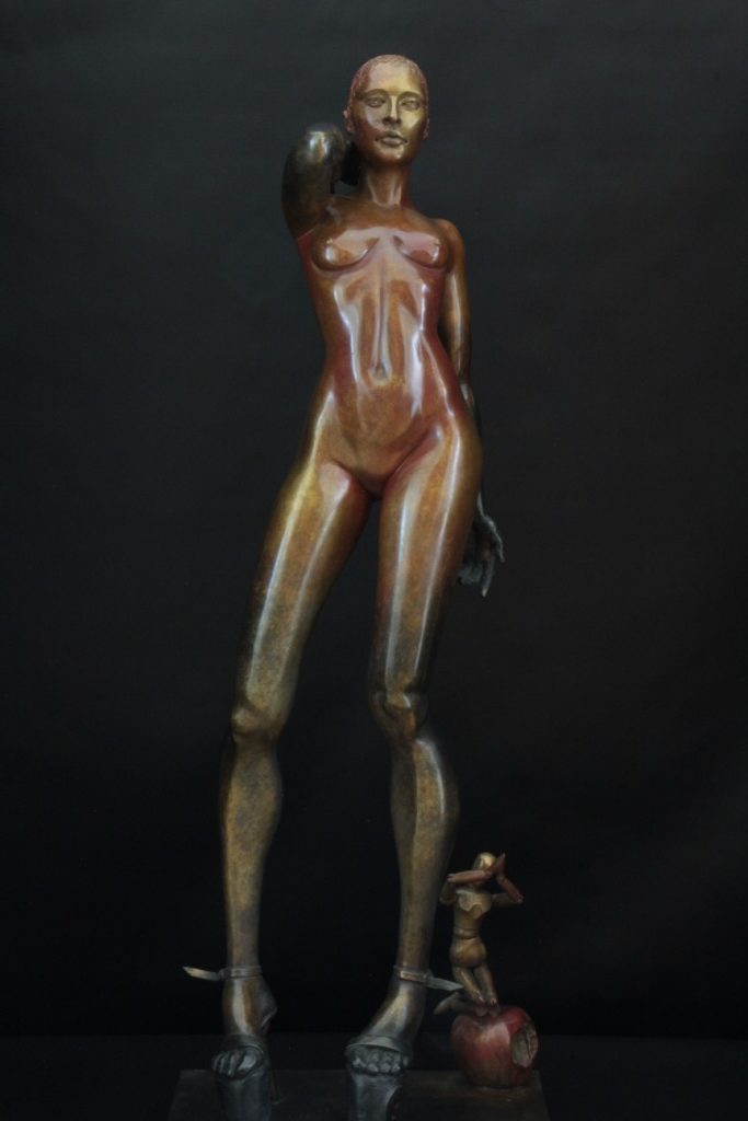 Et Dieu Créa la Femme Sculpture Bronze Carole Schoeni