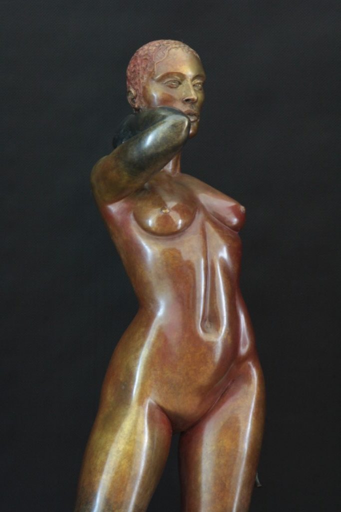 Et Dieu Créa la Femme Sculpture Bronze Carole Schoeni