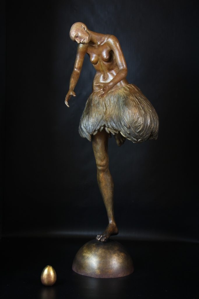 Gardienne du Temple Sculpture Bronze Carole Schoeni