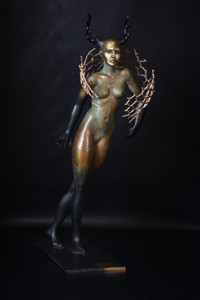 Involved Sculpture Bronze Carole Schoeni